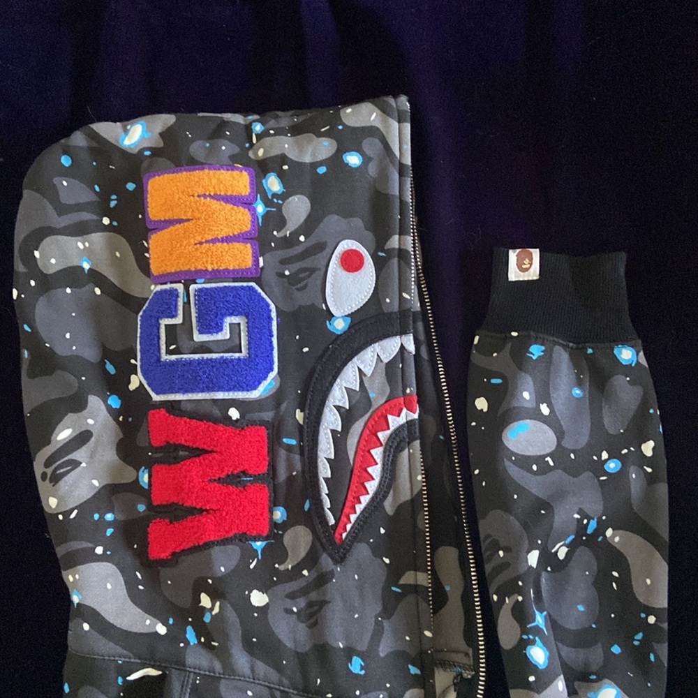 BAPE Space Camo Shark Full Zip (New with tags)